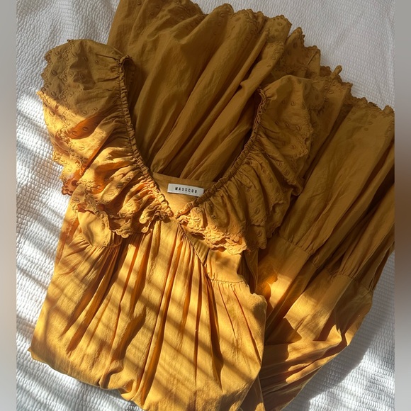 Masscob Sylwan Eyelet Tiered Maxi Dress XS - Picture 6 of 8